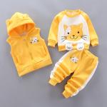Fleece Hoodie Set – Warm Toddler Outerwear with Tops & Pants"
