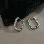 "XINYI Square Circle Hoop Earrings