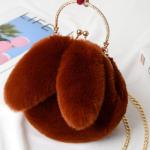 Cute Winter Faux Fur Crossbody Bag