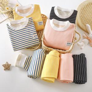 Striped Plush Pajama Set
