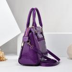 Luxurious Crocodile Embossed Tote Handbag