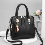 Luxurious Crocodile Embossed Tote Handbag