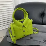 PU Designer Compact Top-Handle Bag