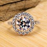 "Never Fade 18K White Gold Solitaire Ring