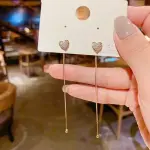 "Elegant Brown Zircon Earrings