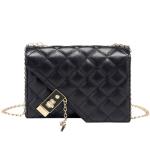 Flap Crossbody Bag PU leather with chain strap