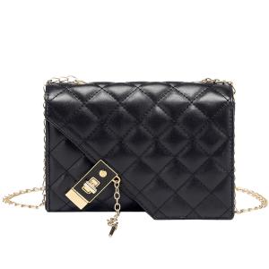 Flap Crossbody Bag PU leather with chain strap