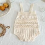 Korean Style Baby Girl Knitted Romper & Dress Set