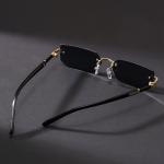 1pc Rimless Rectangle Sunglasses