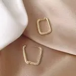 "XINYI Square Circle Hoop Earrings