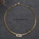 "Women's Lucky Beaded Zircon Choker Necklace