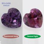 "Heart Shape Synthetic Corundum Gemstones
