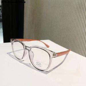 Myopia Glasses – Retro transparent wooden frame