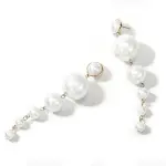 Simulated Pearl Long Earrings – Elegant Statement Jewelry for Women, Perfect for Weddings and Parties.