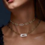 "Women's Lucky Beaded Zircon Choker Necklace