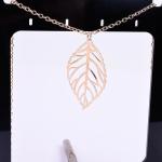 Boho-style Double Leaves Necklace