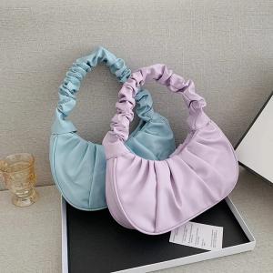 "Fashion Pleated Cloud Bag, stylish armpit bag