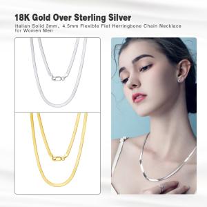 ORSA JEWELS 925 Snake Chain Necklace