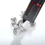 Moissanite Diamond 1CT/2CT Earrings & Pendant Necklace