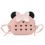 Disney's New Cartoon Mickey and Minnie Girl Shoulder Bag Cute Student Coin Purse High Quality Luxury Brand Children's Coin Purse