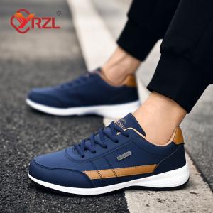 "YRZL Men's Waterproof Walking Sneakers