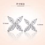 Moissanite Diamond 1CT/2CT Earrings & Pendant Necklace