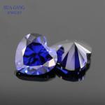 "Heart Shape Synthetic Corundum Gemstones