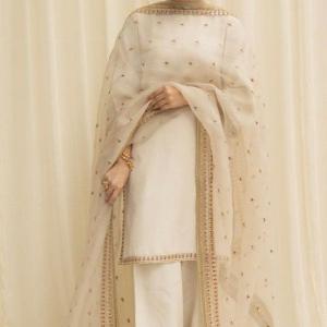 GOTA KINARI DESIGN WHITE DRESS