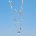 Luxury Daisy Flower Crystal Necklace – Gold Stainless Steel Sunflower Choker for Women.