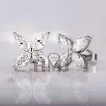 "Real Moissanite Earrings & Necklace