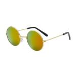 Retro Small Round Hippie Sunglasses – Metal Frame, Candy Color Lenses, Fashion Eyewear for Men & Women