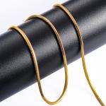 "Stainless Steel Square Snake Chain Necklace